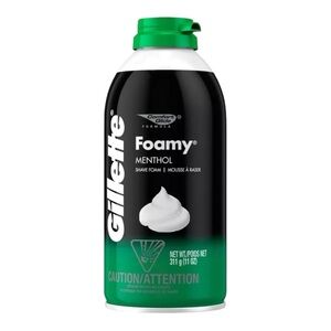 GILLETTE FOAMY MENTHOL SHAVE FOAM 311G - BRAND NEW